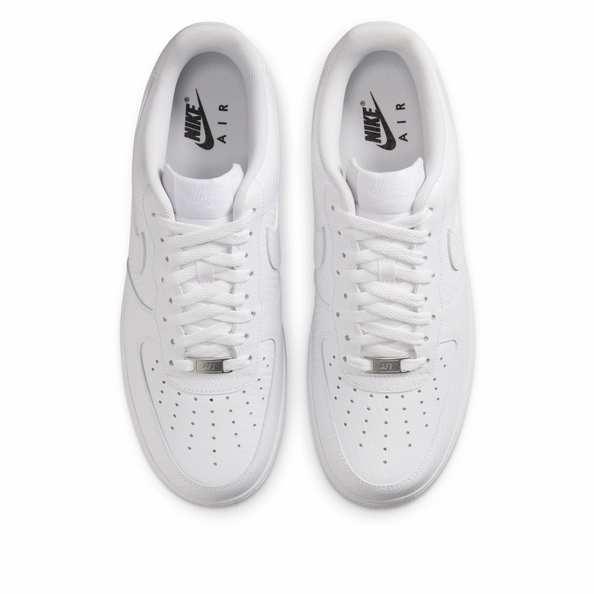 Clear Move Nike Air Force 1 '07 'Carbon Fiber' - White/White