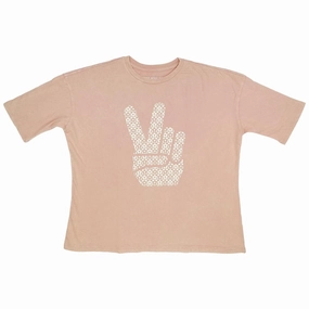 Striped kids' clothing Peace Out Super Tee
