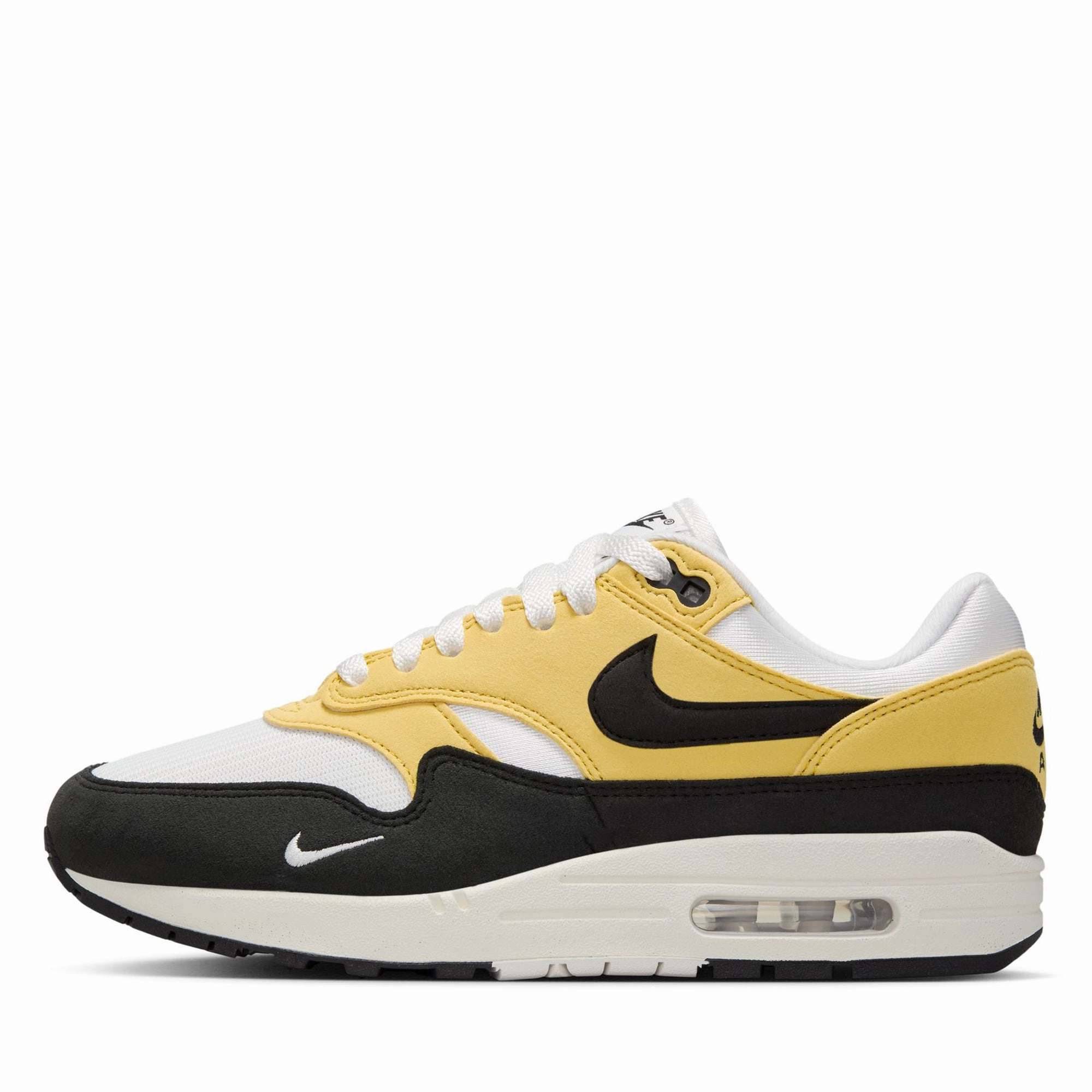 Women's Nike Air Max 1 '87 Textile - Saturn Gold/Black Lace Up