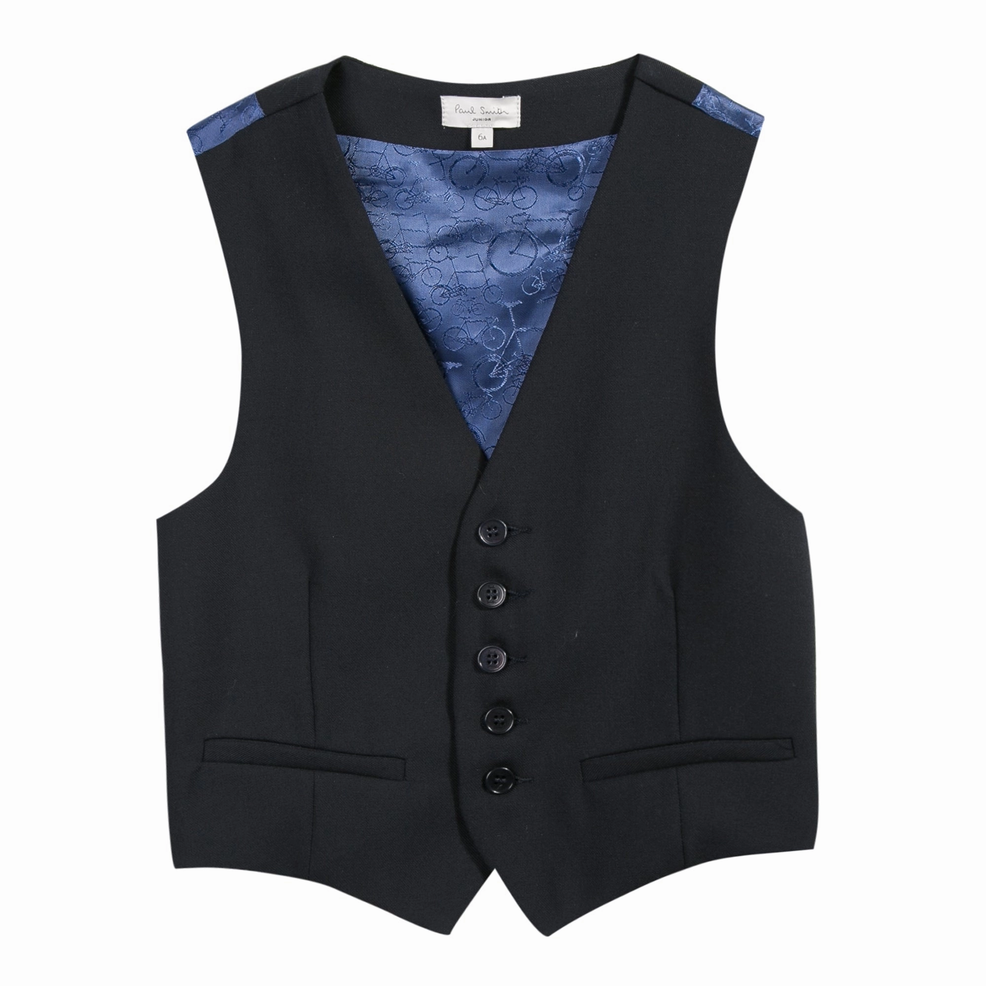 Upcycled Linen based outfits for children Paul Smith Junior Kids Boy Silk Suit Vest