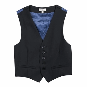 Upcycled Linen based outfits for children Paul Smith Junior Kids Boy Silk Suit Vest