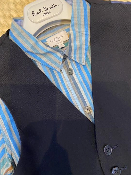 Paul Smith Junior Kids Boy Silk Suit Vest Swimwear for kids