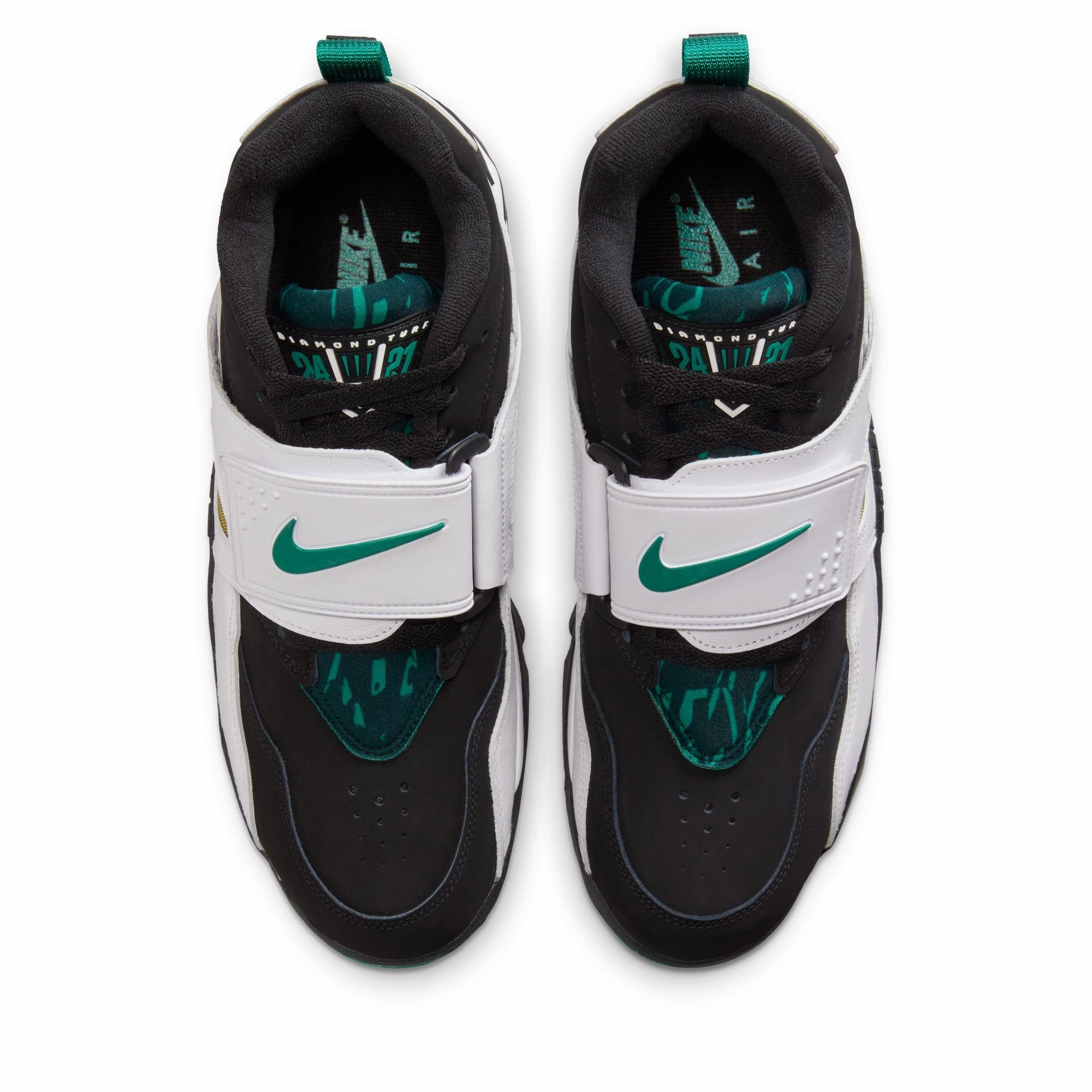 Stylish Support Local Walk Nike Air Diamond Turf 93 - Black/Mystic Green