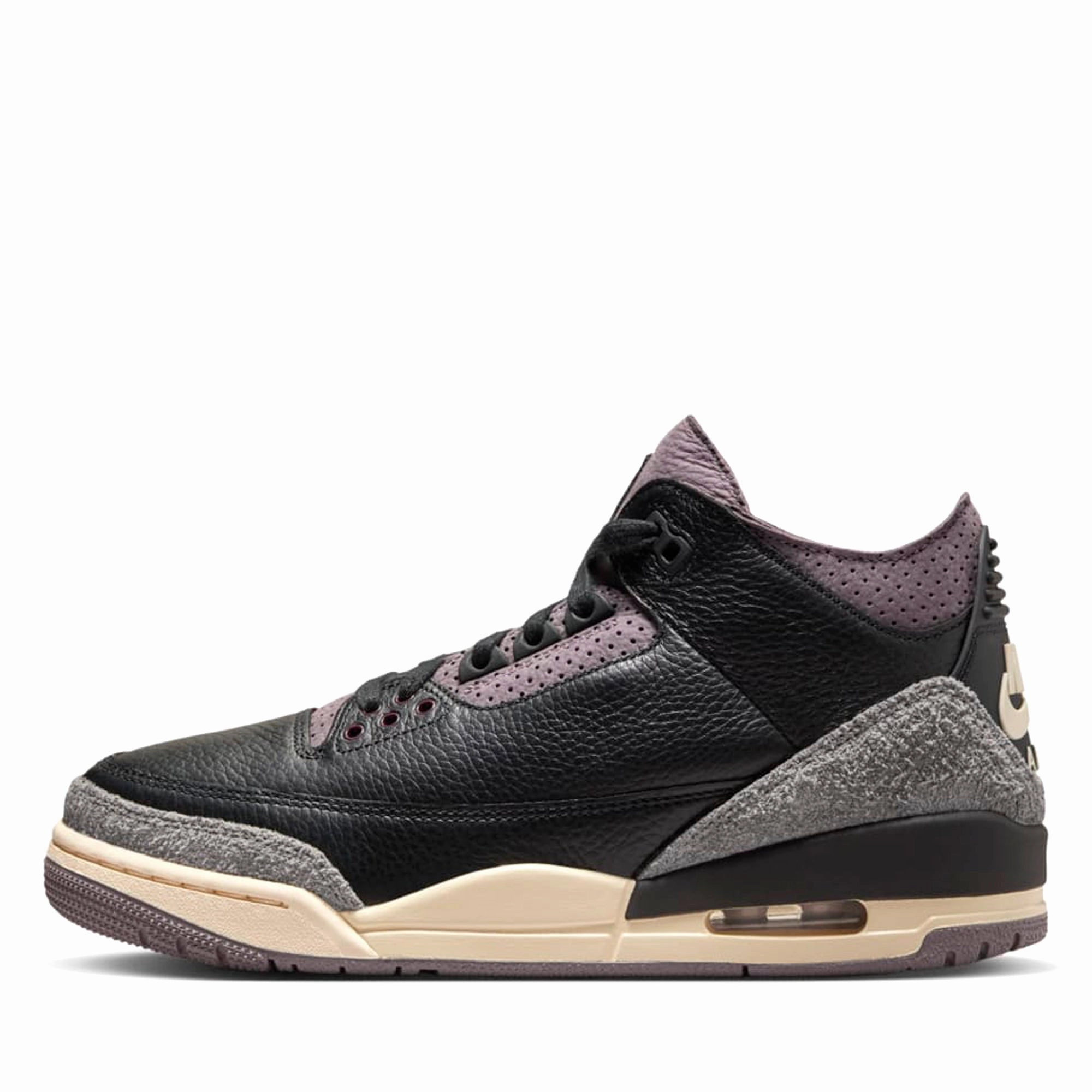 Water Safe Fashionable Fit Women's A Ma Mani??re x Air Jordan 3 Retro - Black/Violet Ore