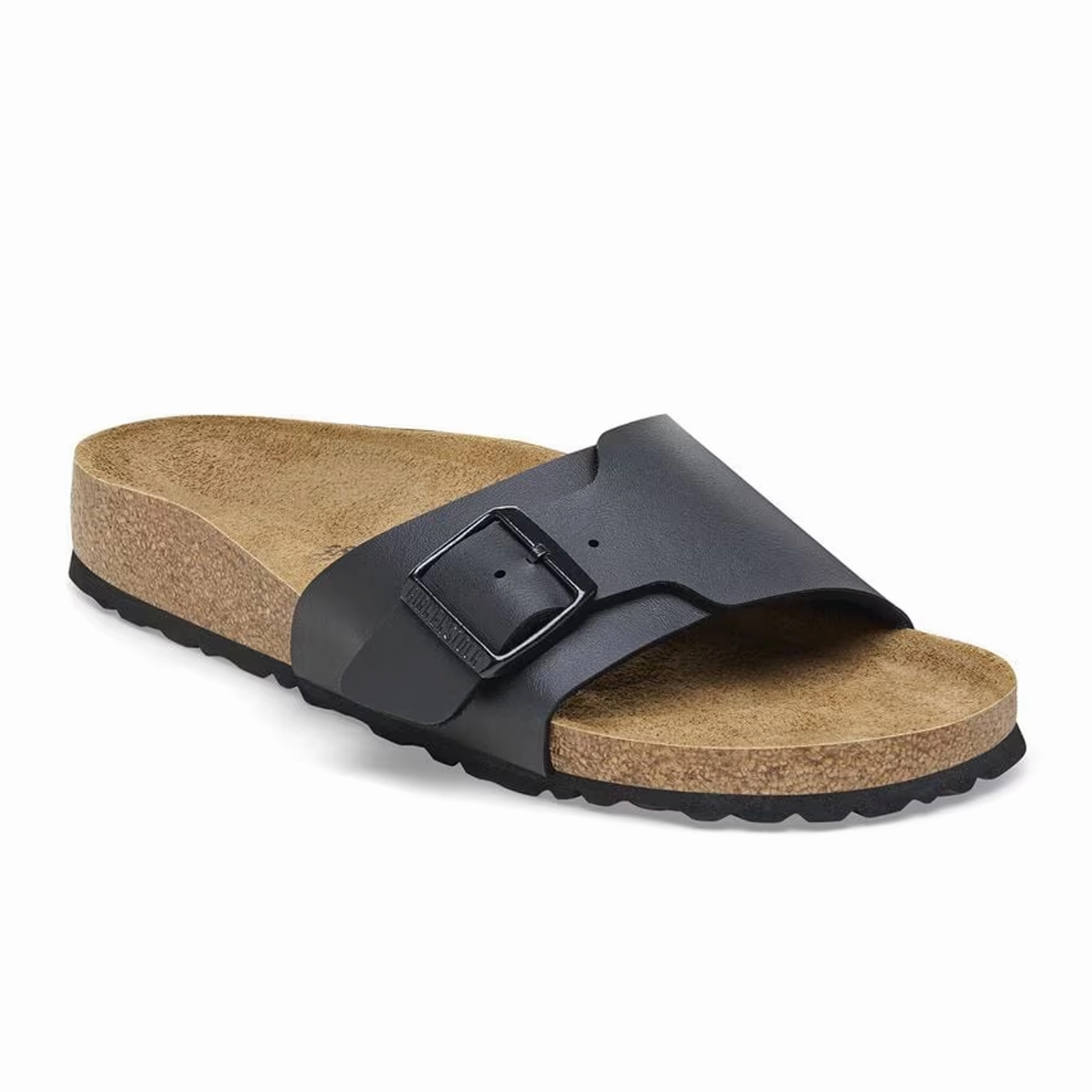 Coffee Path Birkenstock Catalina Narrow Slide Sandal (Women) - Black Birko-Flor