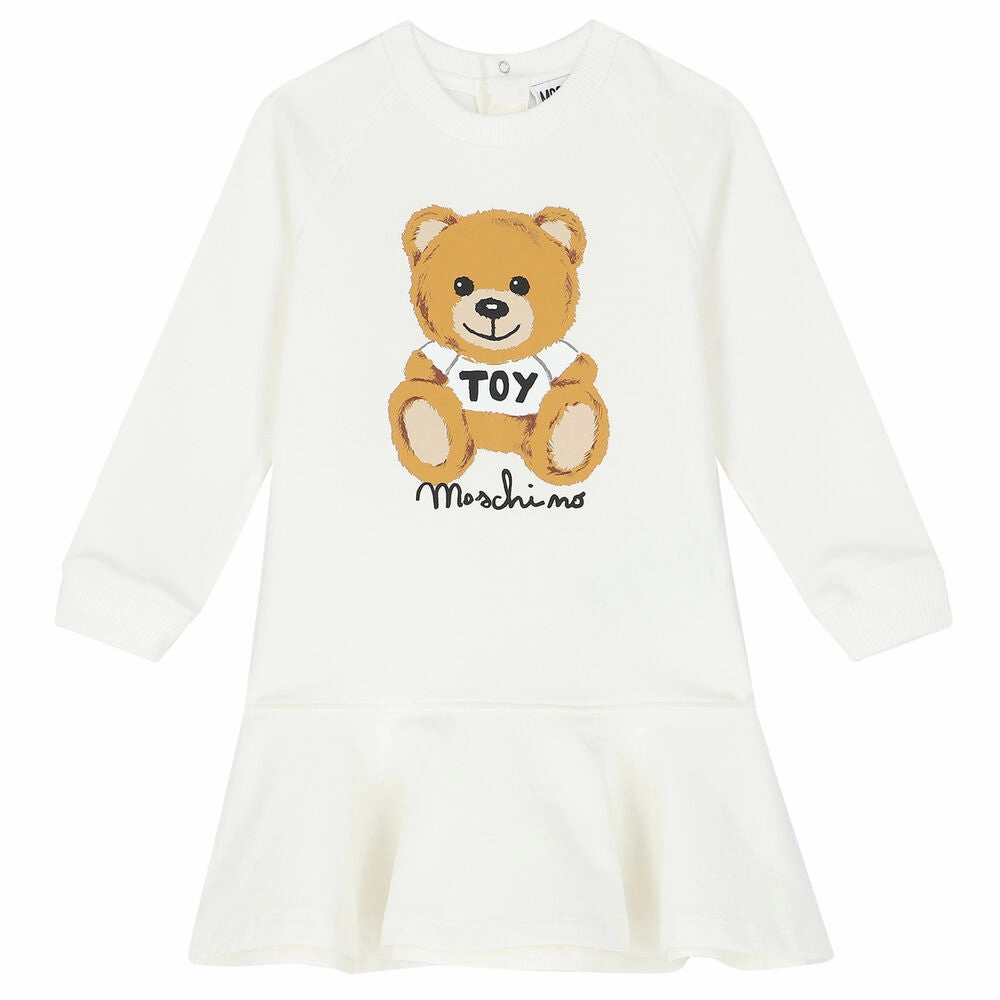 Moschino Baby Girl Toy Bear Graphic Dress Adorable