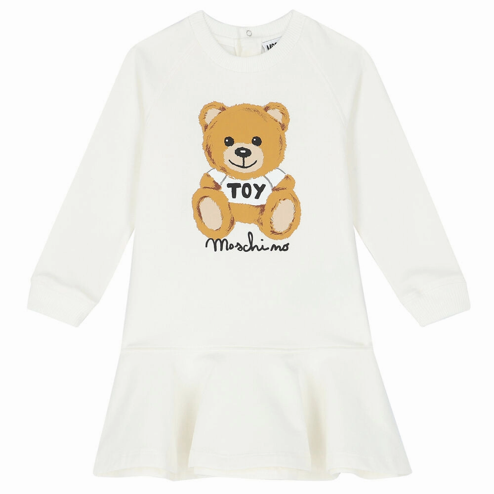 Moschino Baby Girl Toy Bear Graphic Dress Affordable