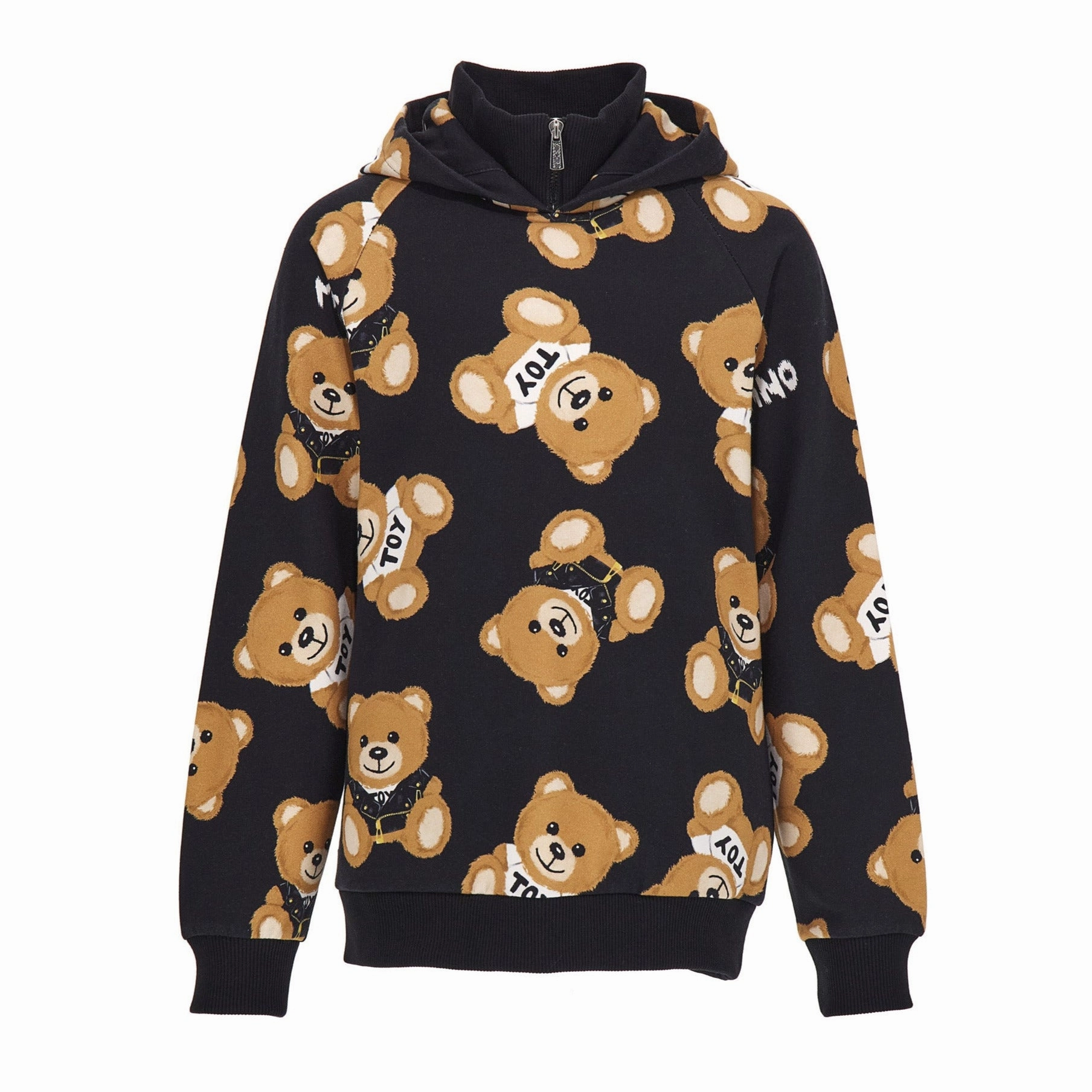 Multicolored kids' clothes Moschino Kids Unisex Black Teddy Bear Hoody