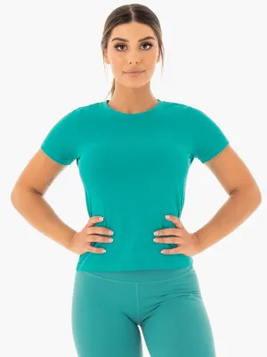Motion T-Shirt - Teal Fit Comfort Relax Comfort Style
