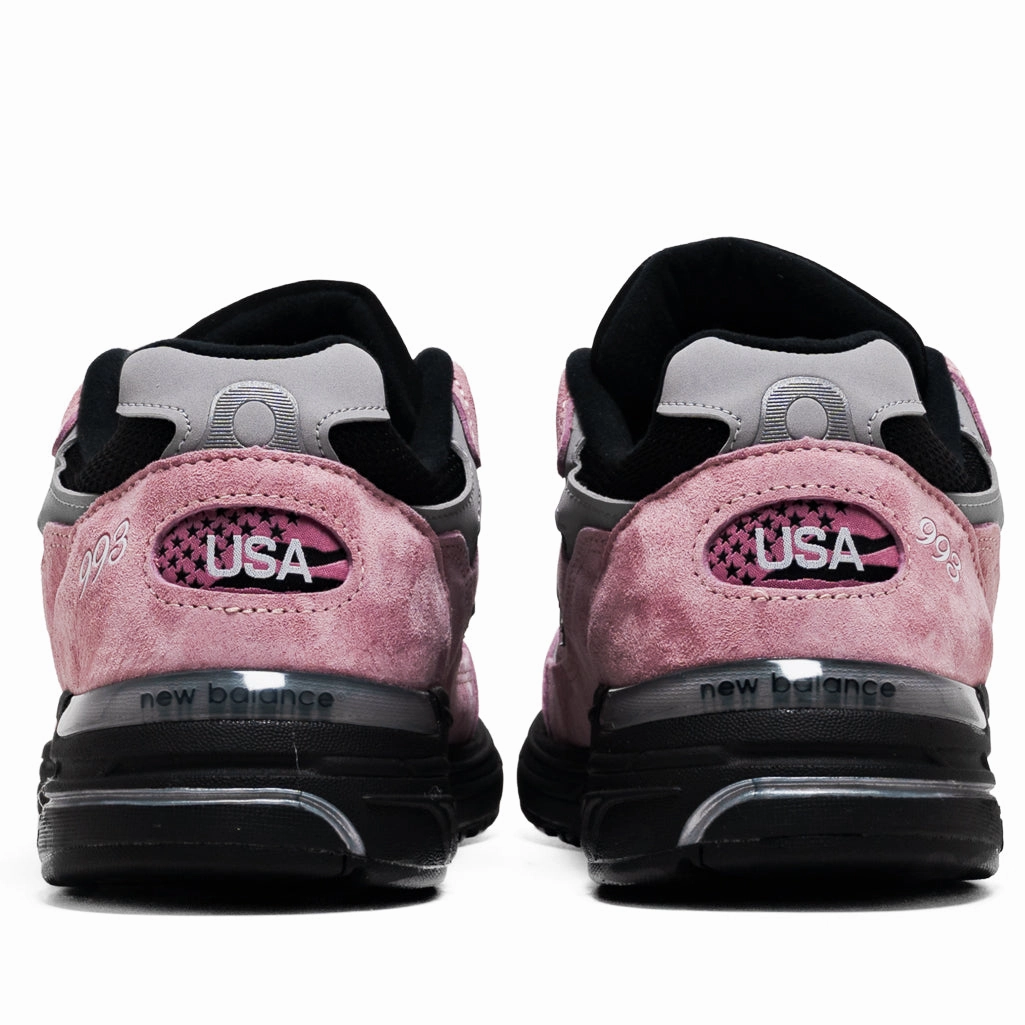 New Balance Made in USA 993 - Pink Taffy/Black Freedom Move