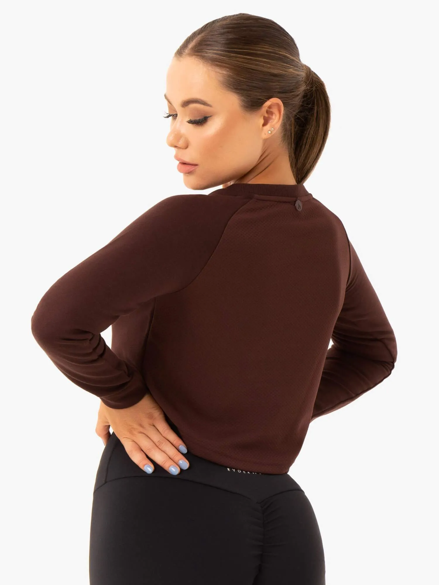 Staples Cropped Sweater - Chocolate Waterproof Outer Layer Efficient Protection