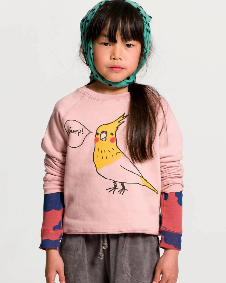 Silk like kids' wear nadadelazos Sweatshirt PITTI BIRD JER.10.200 BIRD