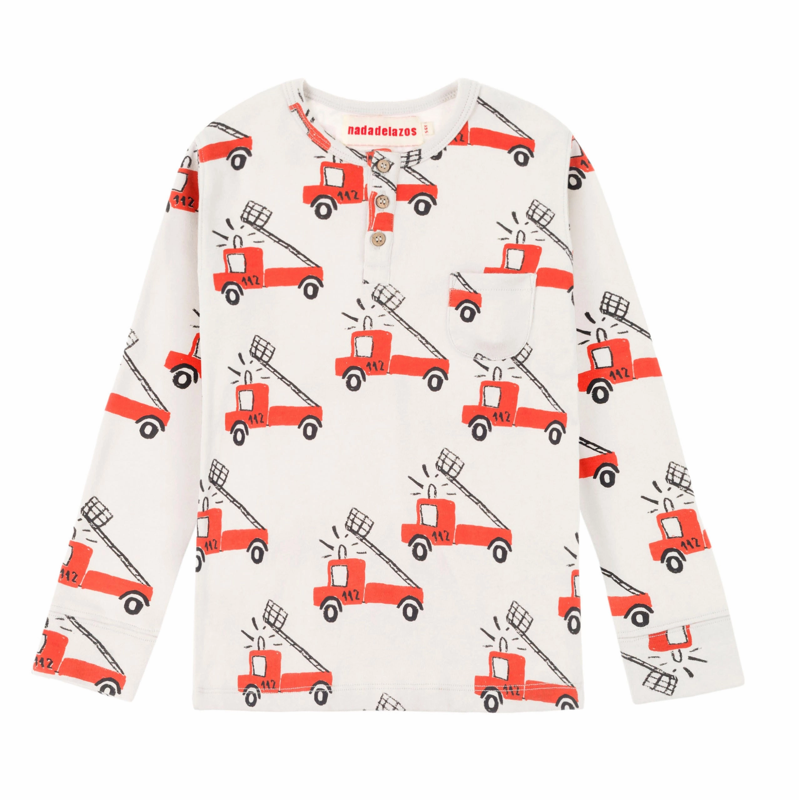 nadadelazos T-shirt Fire BRIGADE TSH.4.560 FIR Matte finish kids' clothes Bohemian