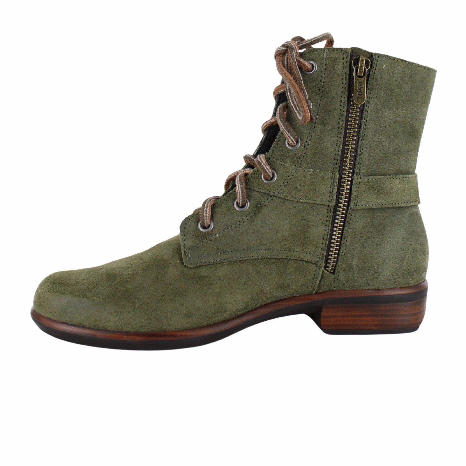 Comfortable Walk Country Club Naot Alize Ankle Boot (Women) - Oily Olive Suede
