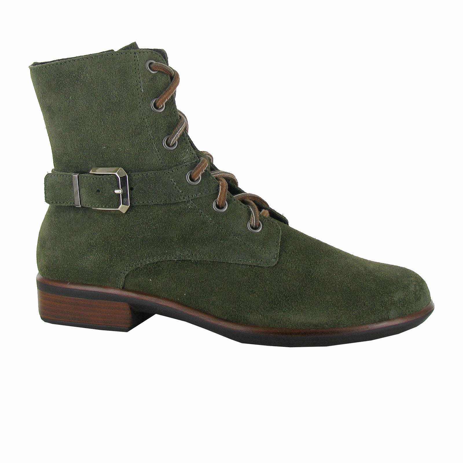 Naot Alize Ankle Boot (Women) - Oily Olive Suede Foot Sure River Side