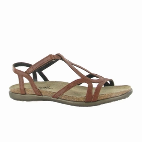 Soft Leather Relaxed Shoes Naot Dorith Backstrap Sandal (Women) - Soft Chestnut Leather