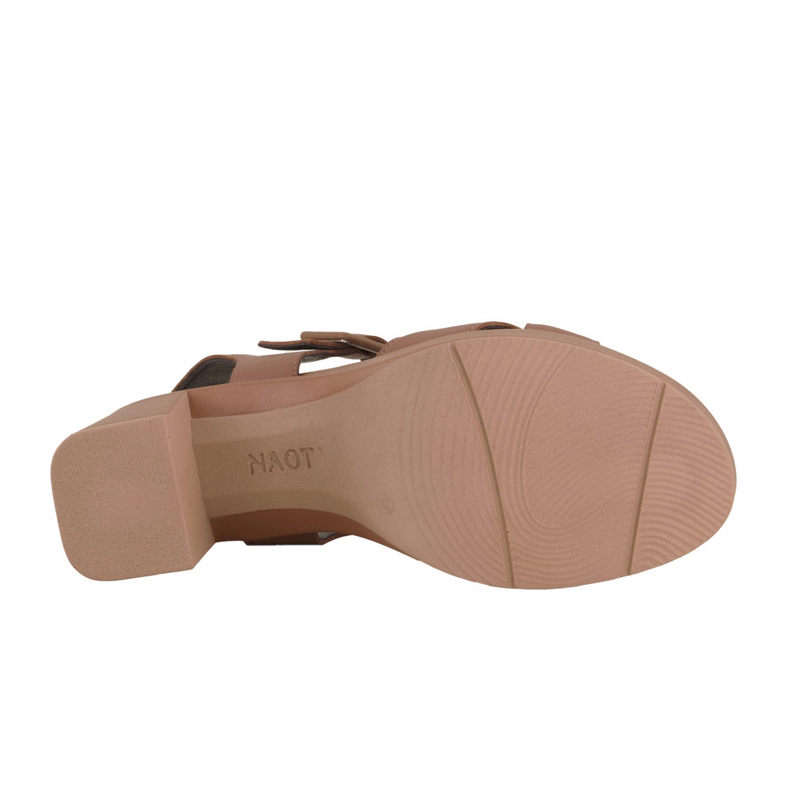 Naot Elite Heeled Sandal (Women) - Caramel Leather Slip-On Travel Shoes