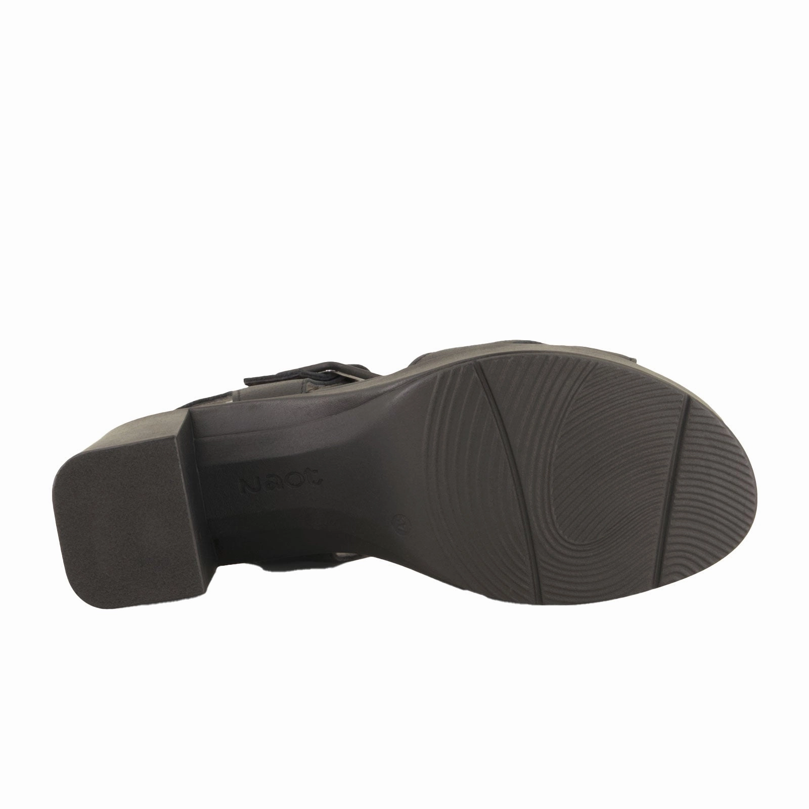 Naot Elite Heeled Sandal (Women) - Shiny Black Leather Durable Rubber Relax Step