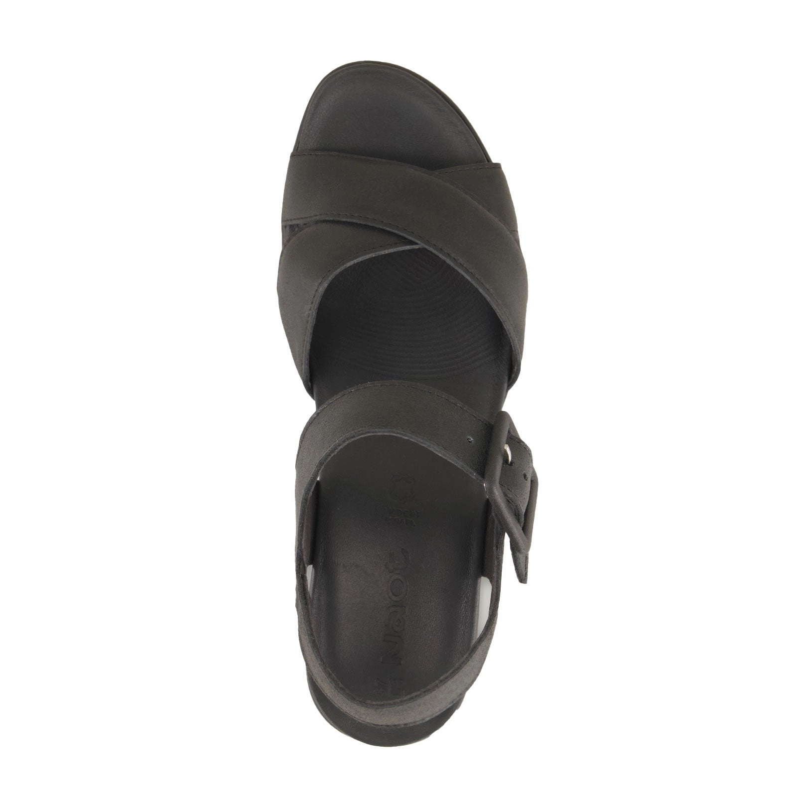 Naot Elite Heeled Sandal (Women) - Shiny Black Leather Comfortable Fitment