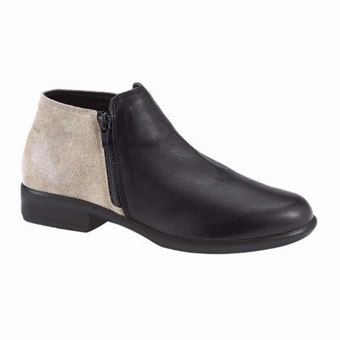 Clear Lane Firm Power Naot Helm Ankle Boot (Women) - Soft Black/Speckled Beige