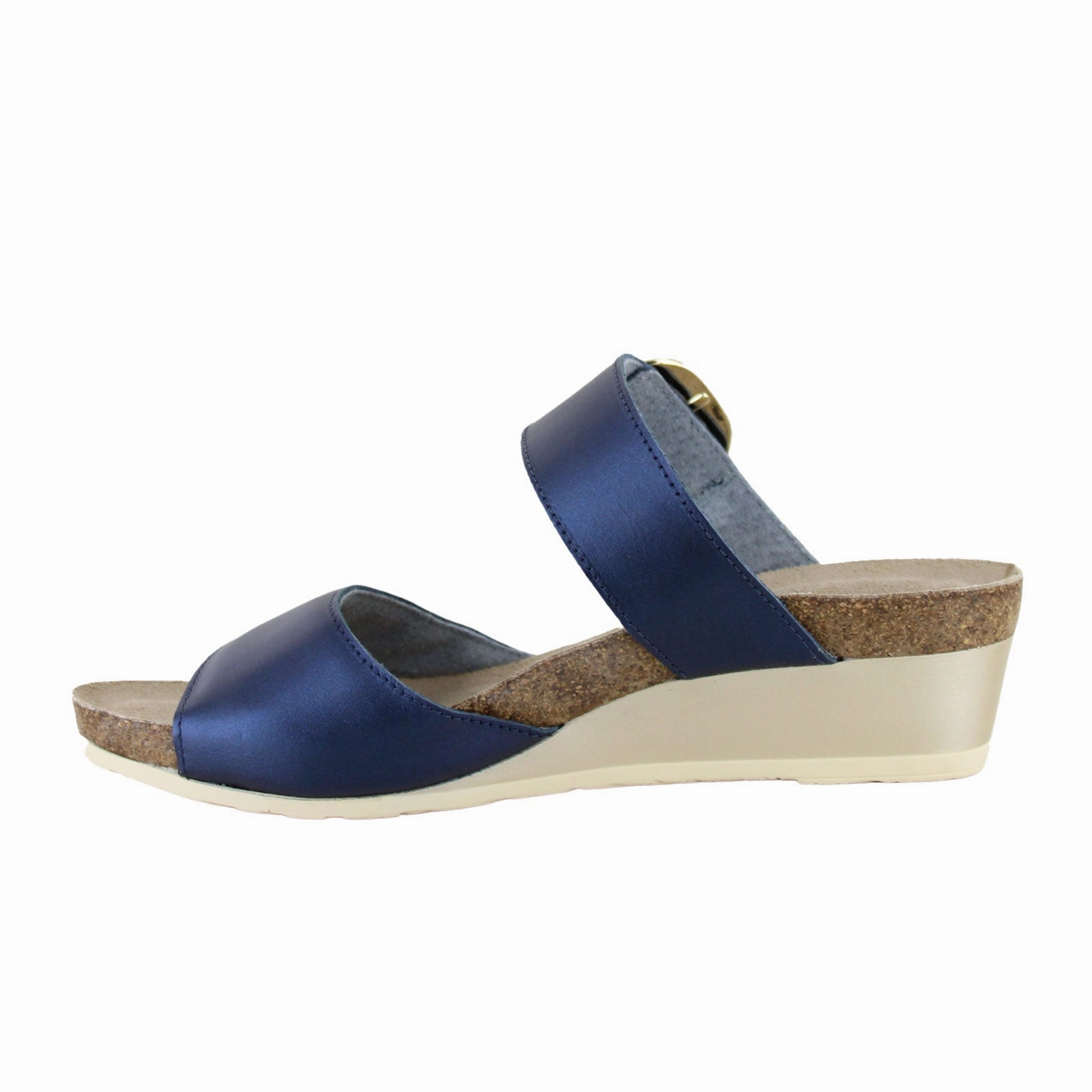 Backless Design PaddedTongue Naot Magic Wedge Sandal (Women) - Polar Sea Leather