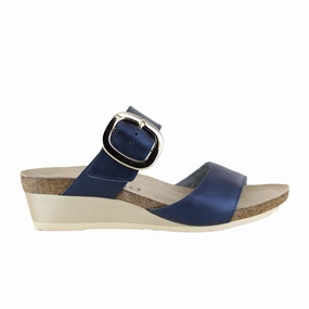 Secure fit Naot Magic Wedge Sandal (Women) - Polar Sea Leather