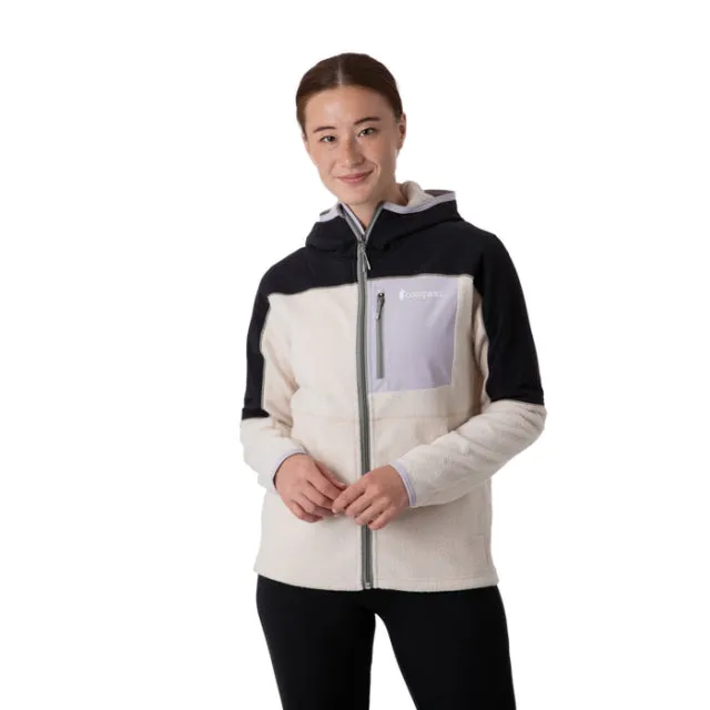 Women's Abrazo Hooded Full-Zip Fleece Jacket Odor Resistant Finish Water Resistant