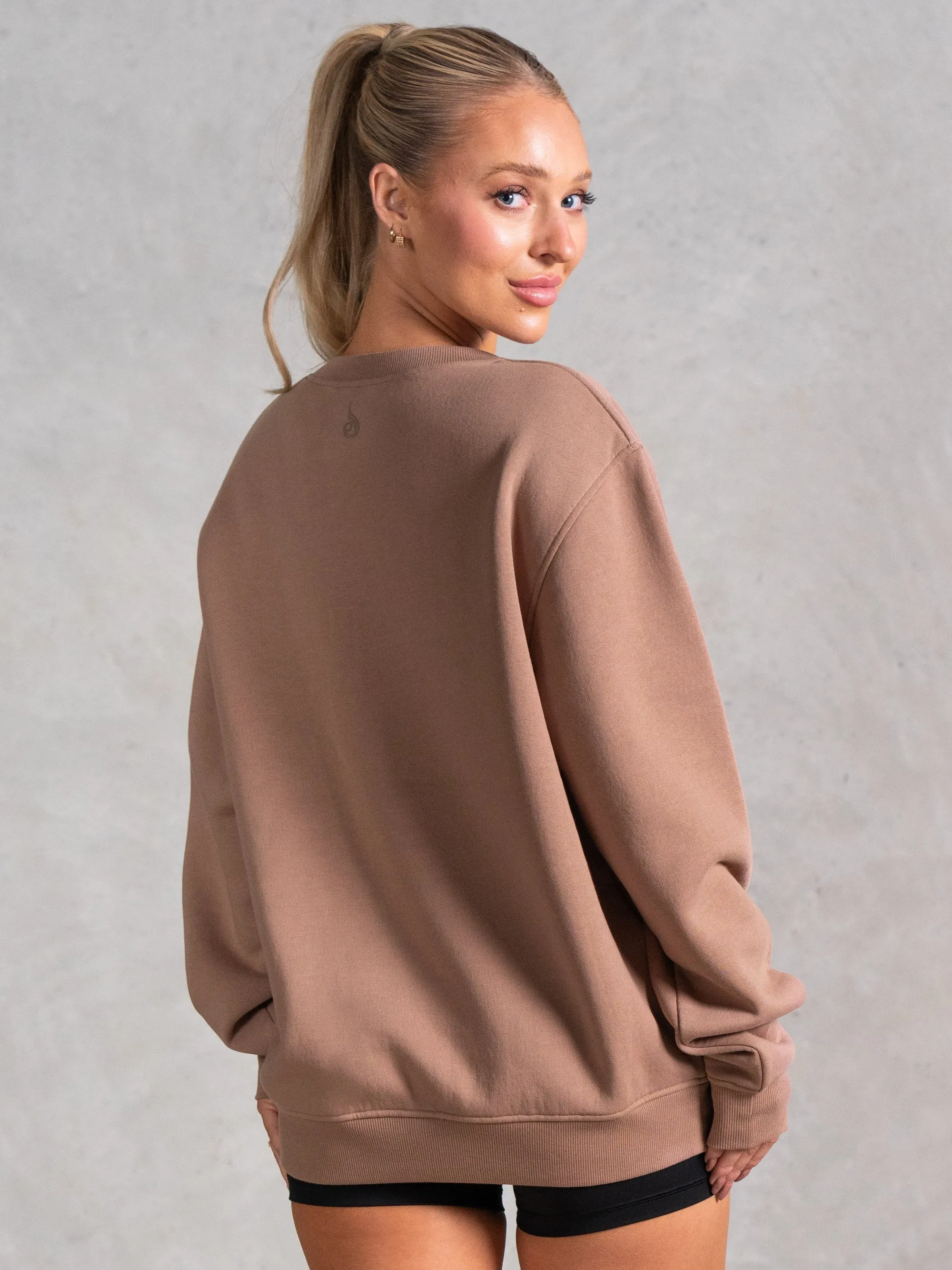 Fall Commute Occasion Athletica Sweater - Mocha