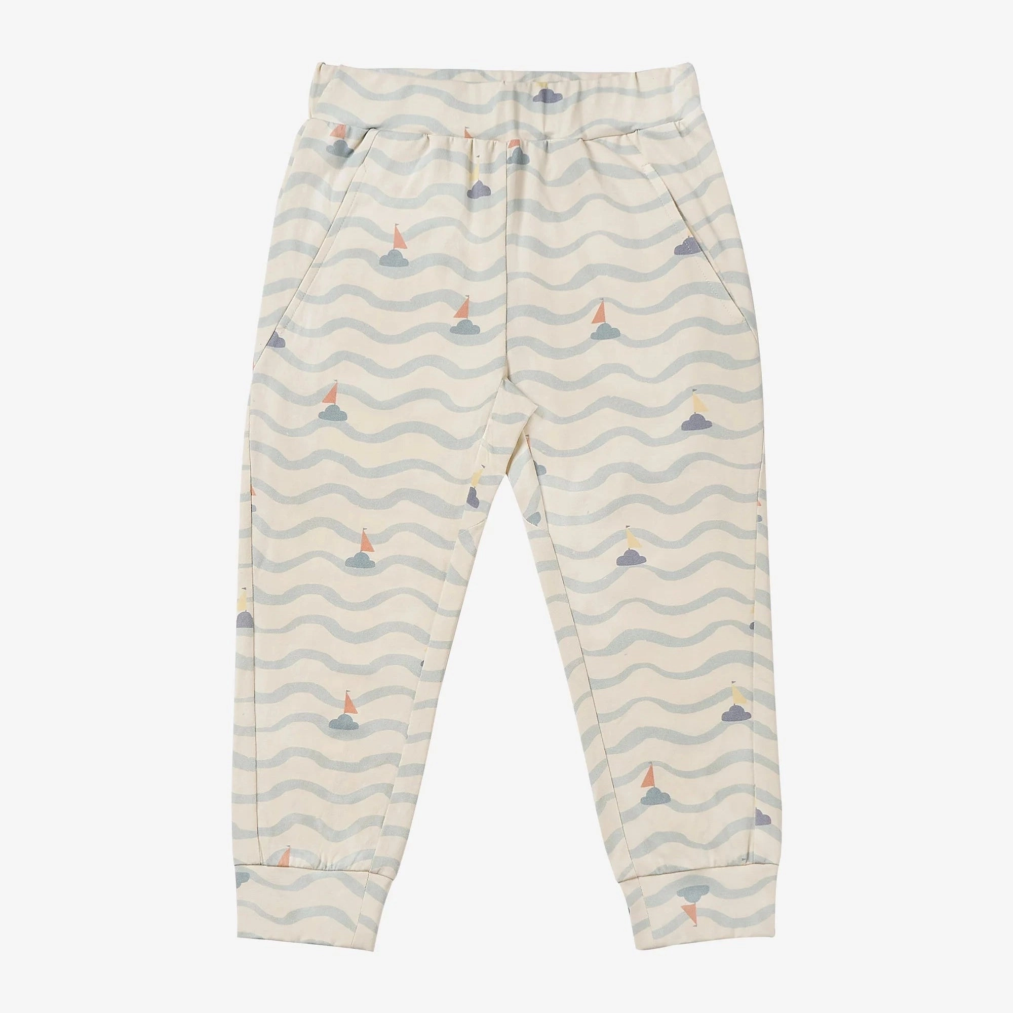 Multicolored kids' clothes Indoor kids' outfits Nest Designs - Petite Revery Kids Quick Dry Cooling Cotton Jogger - Sea La Vie