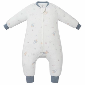 Skiing wear for children Nest Designs Kids/Baby 0.6 TOG Long Sleeve Footed Sleep Suit (Bamboo Pima) - Up and Away!