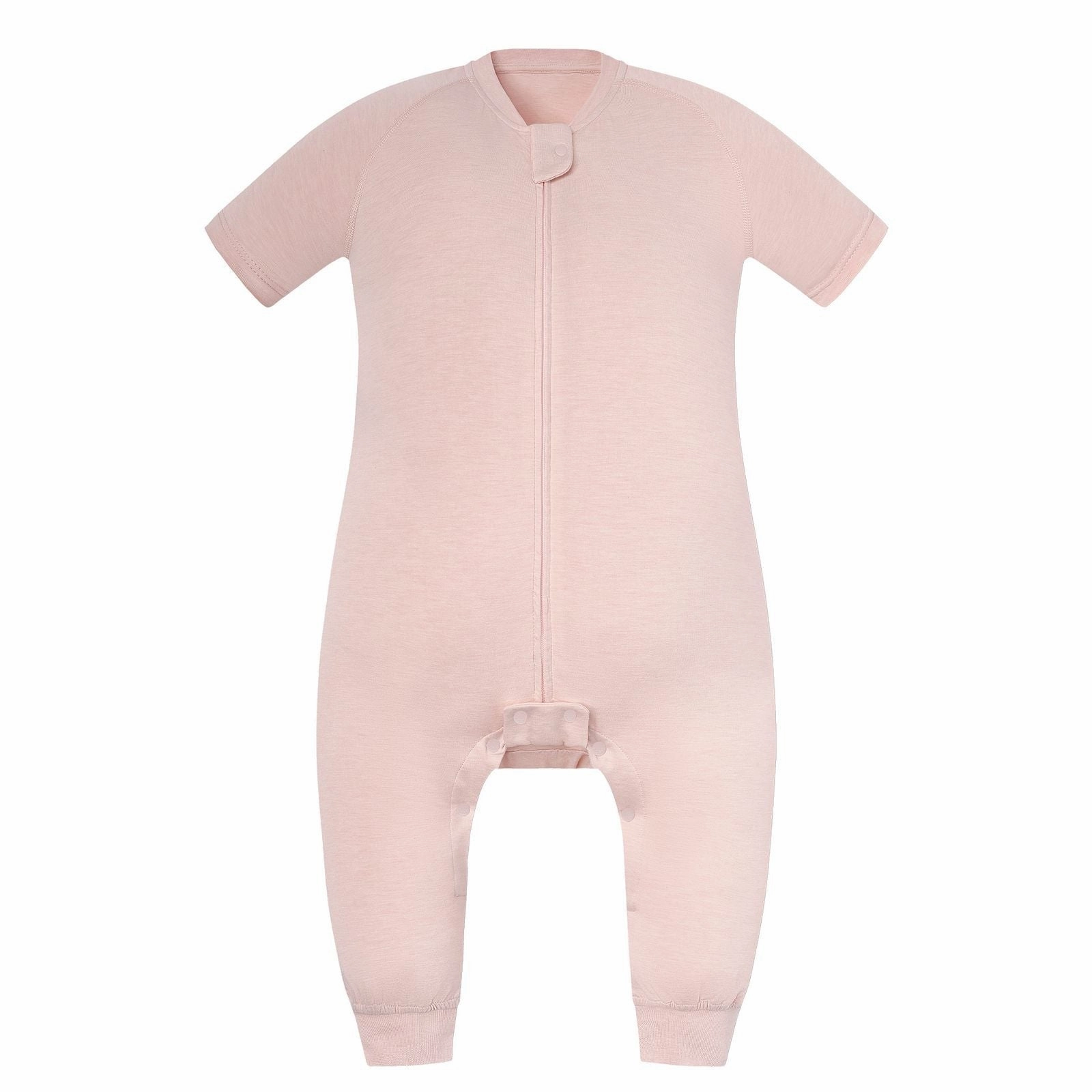 country Nest Designs Kids/Baby 0.6 TOG Short Sleeve Footed Sleep Suit (Bamboo Jersey) - Rose Smoke