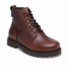 Birkenstock Highwood Lace Waterproof Mid Boot (Men) - Chocolate Leather Polish Mode