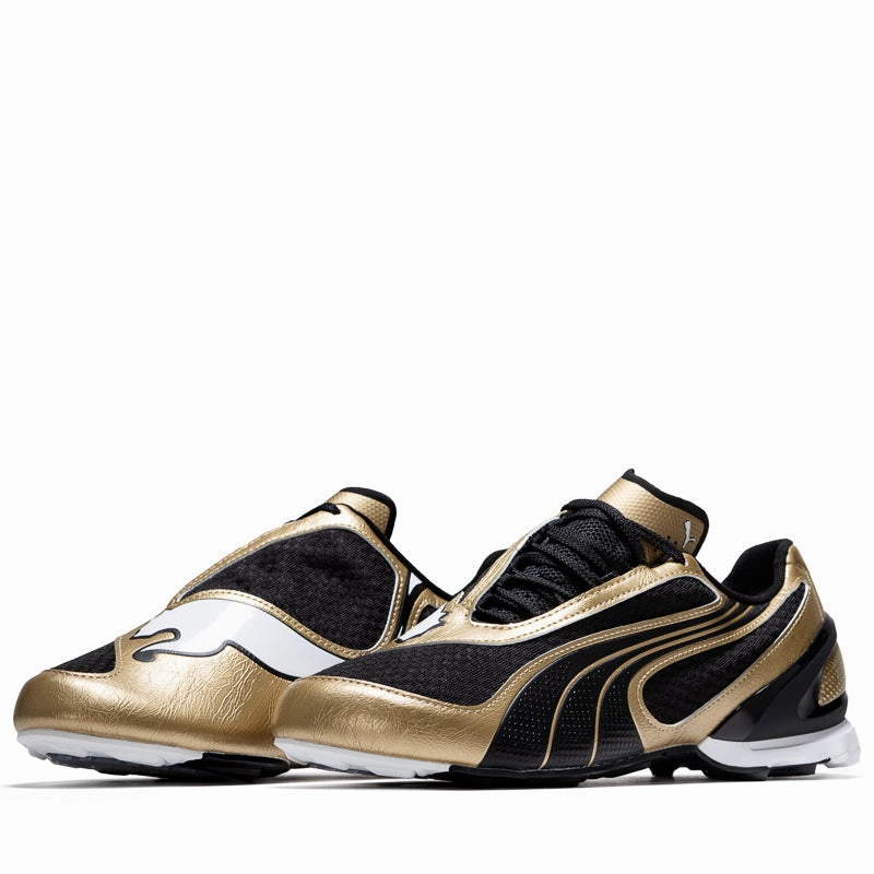 Puma V-S1 Metallic - Gold/Black All-season Leather Shoes