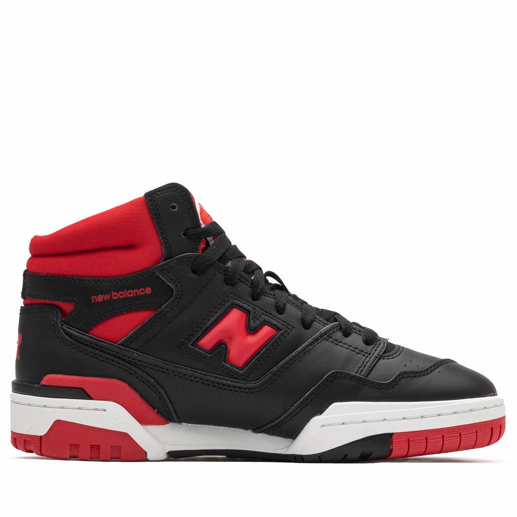 New Balance 650R - Black/Red Soft Walking Shoes Firm Hold