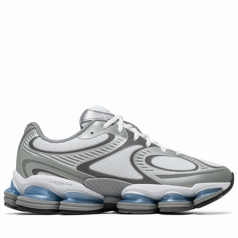 New Balance ABZORB 2000 - White/Silver Metallic Clean Step Toe Smooth