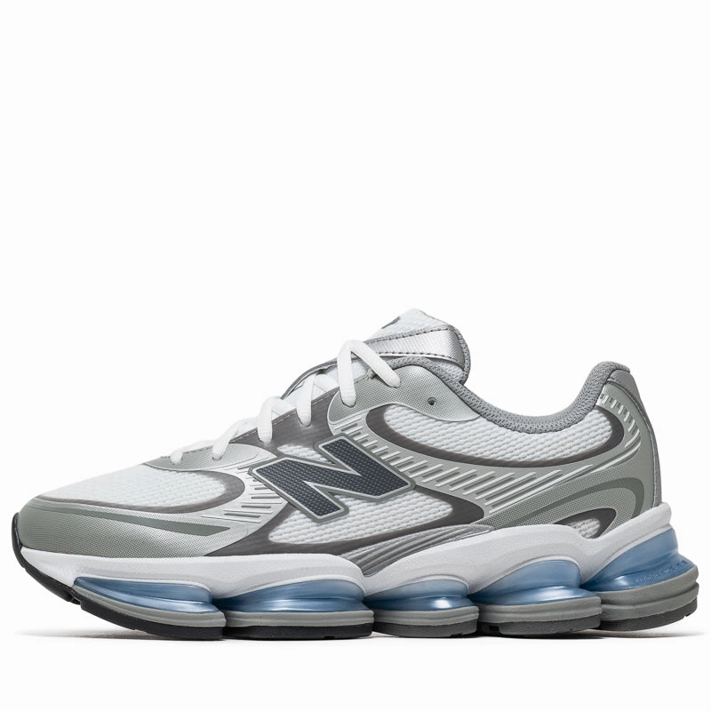 New Balance ABZORB 2000 - White/Silver Metallic Knit Upper