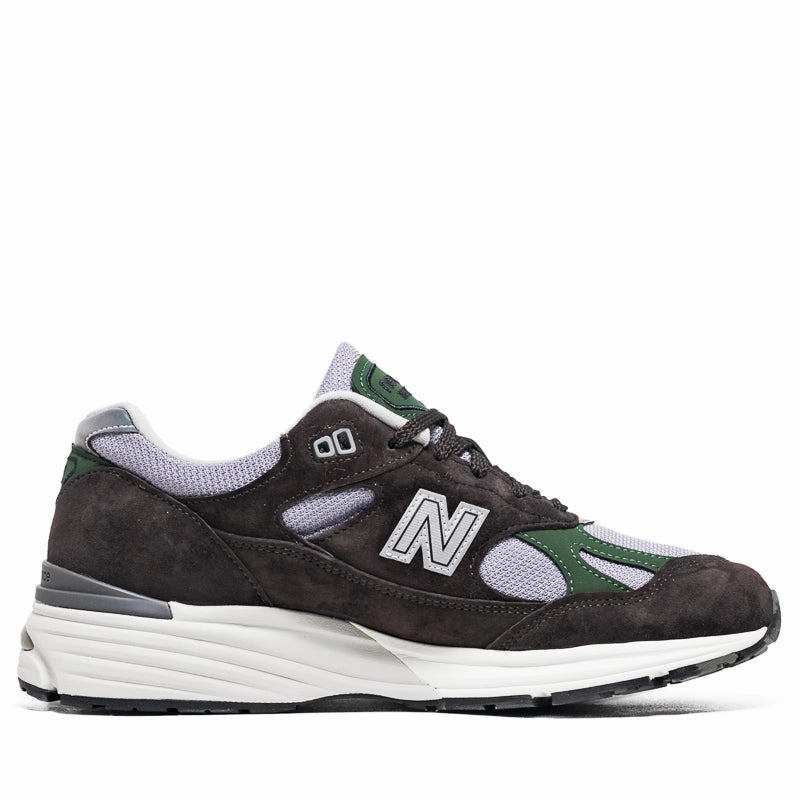 Firm Walk Italian Flair New Balance Made in UK 991v2 - Licorice/Lavender Gray