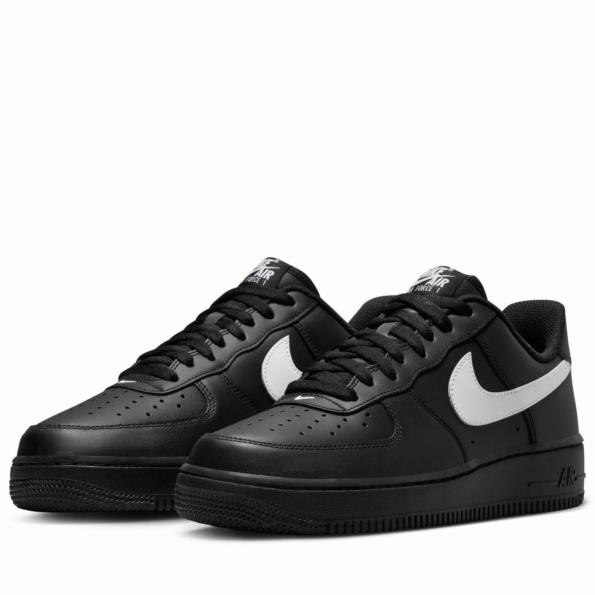 Nike Air Force 1 '07 - Black/White Neutral Colors Relaxed Walking Comfort