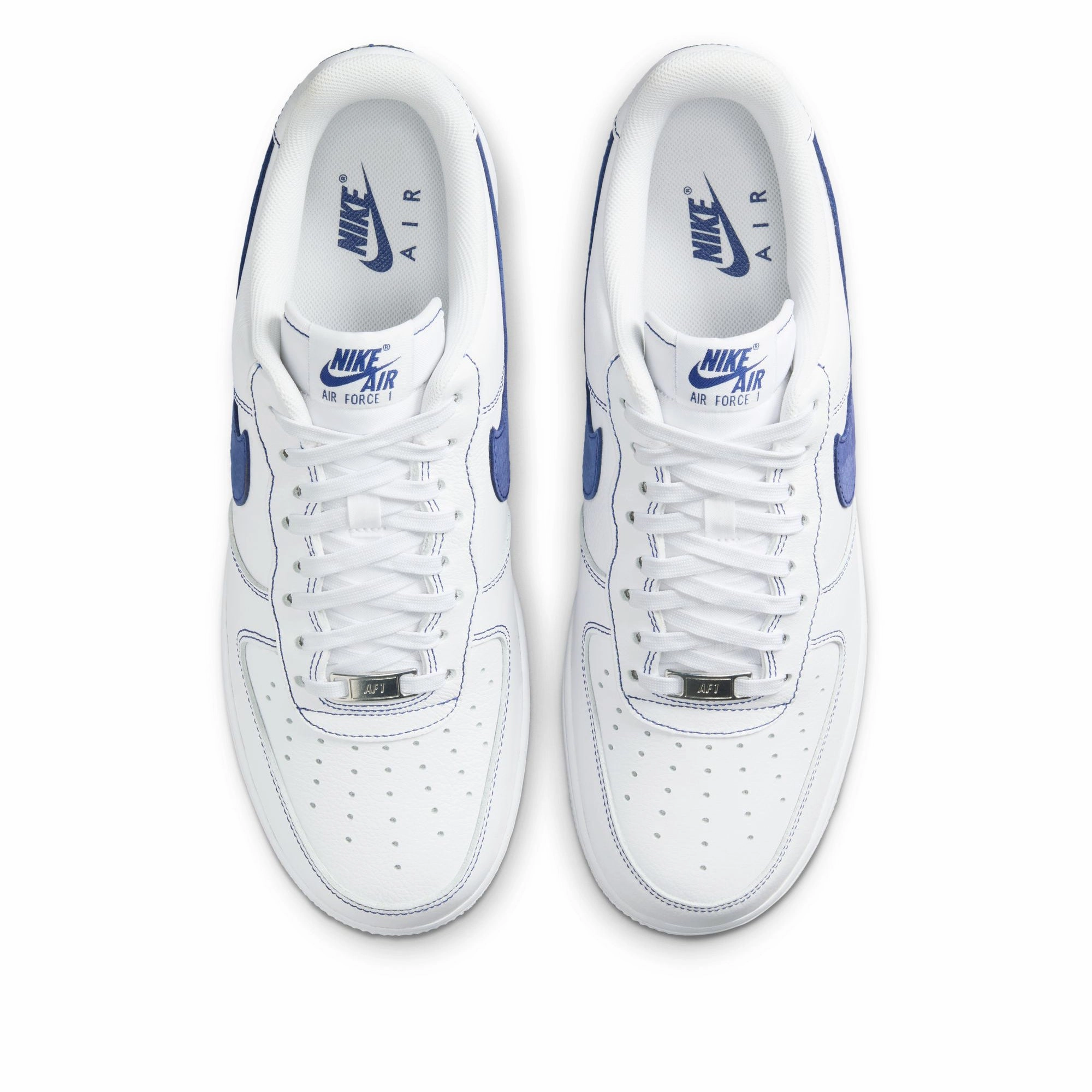 Daily Guard Soft Leather Nike Air Force 1 '07 LV8 - White/Deep Royal Blue