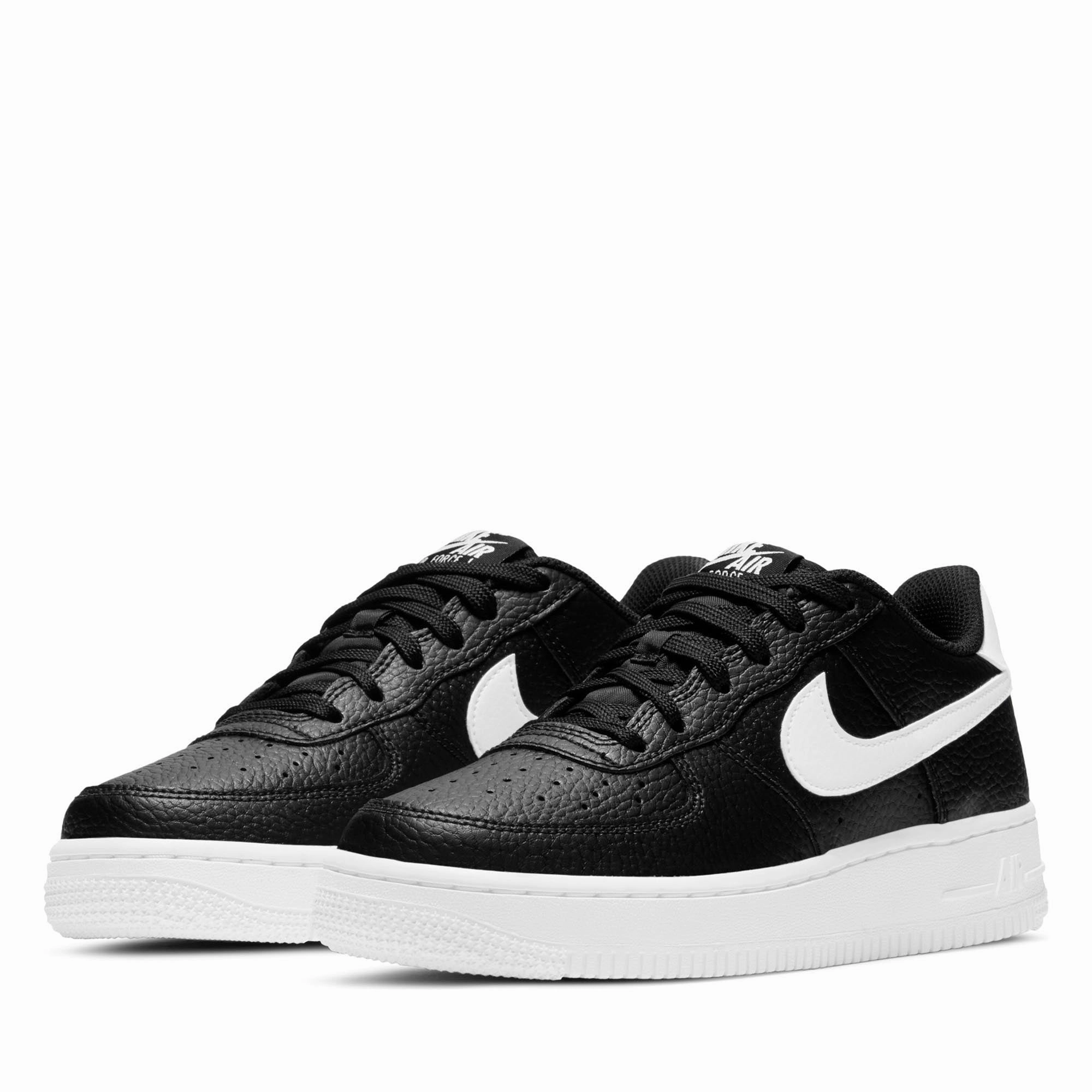 Nike Air Force 1 (GS) - Black/White Firm Hold