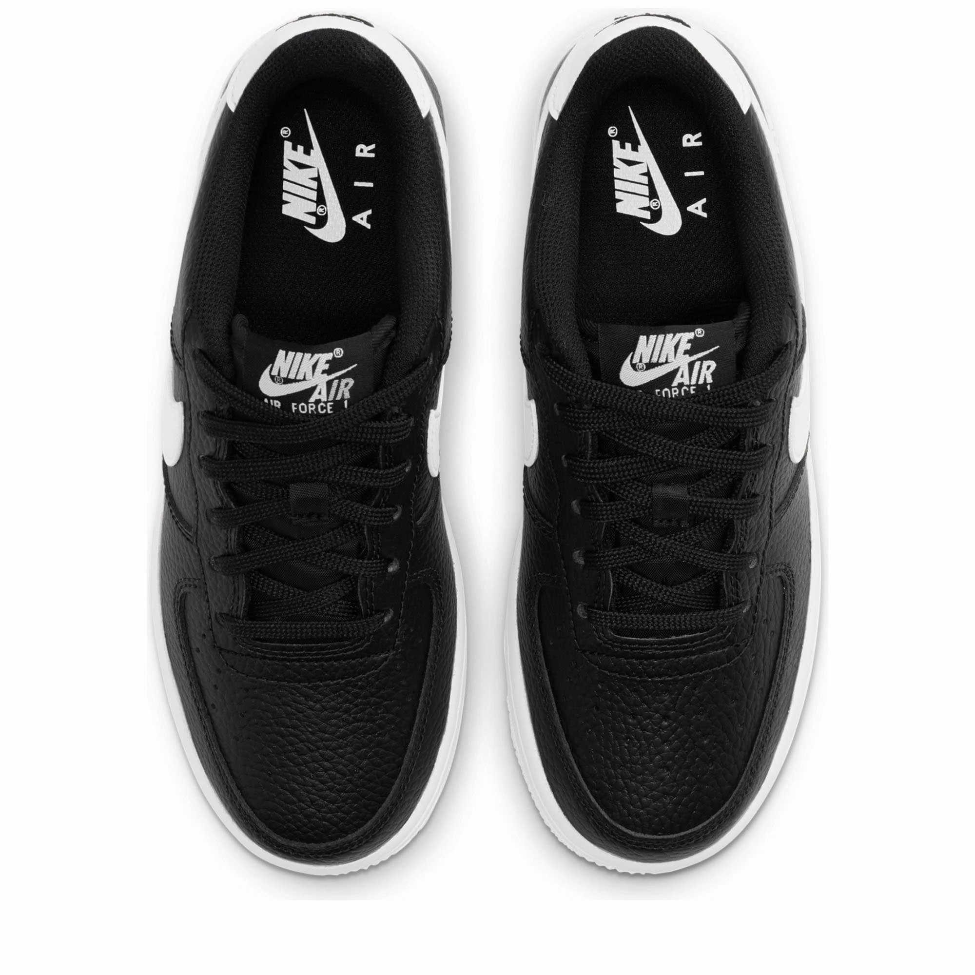 Soft Guard Casual Leather Shoes Nike Air Force 1 (GS) - Black/White