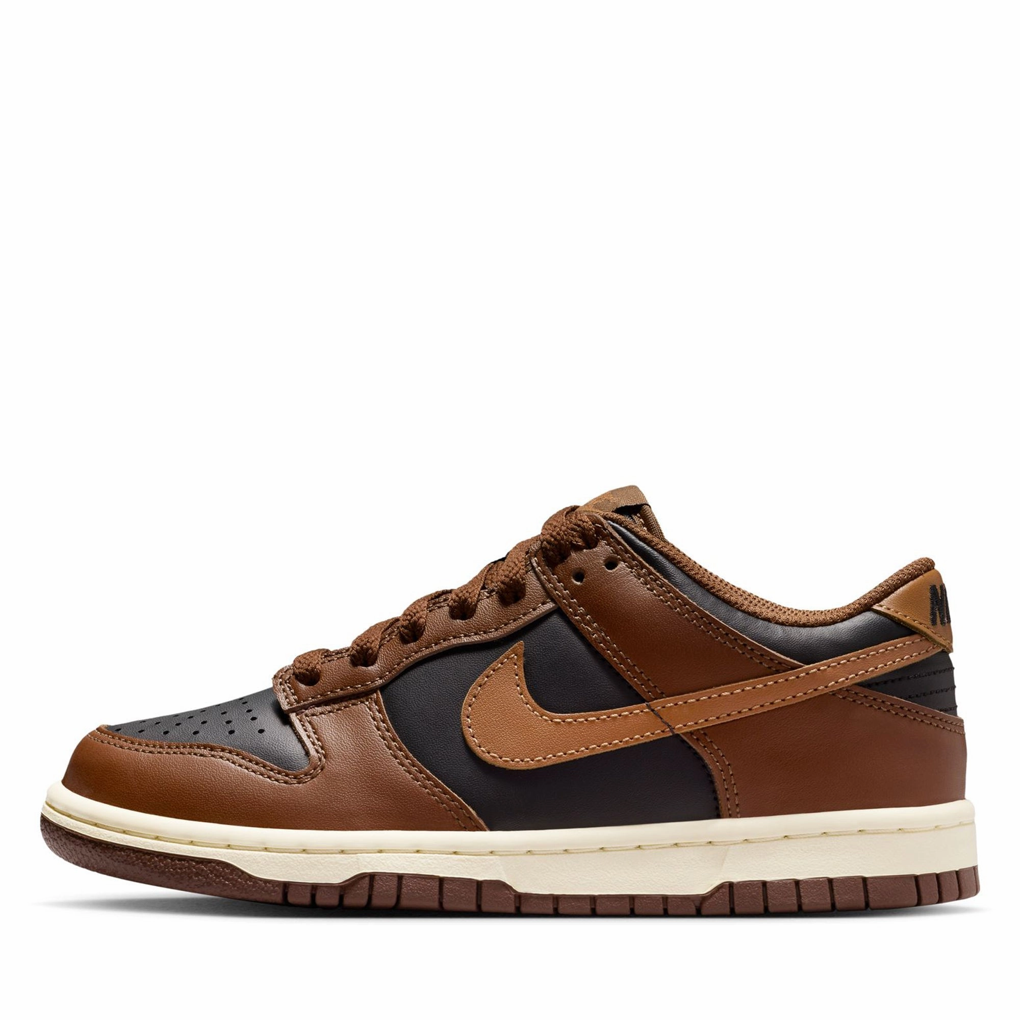 Nike Dunk Low (GS) - Black/British Tan Pastel Tones Soft Firm