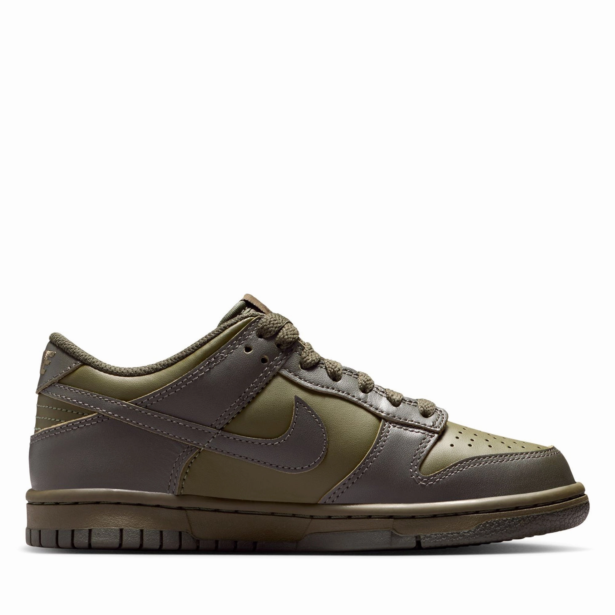 Nike Dunk Low (GS) - Cargo Khaki/University Red Comfortable Slip-on Fit