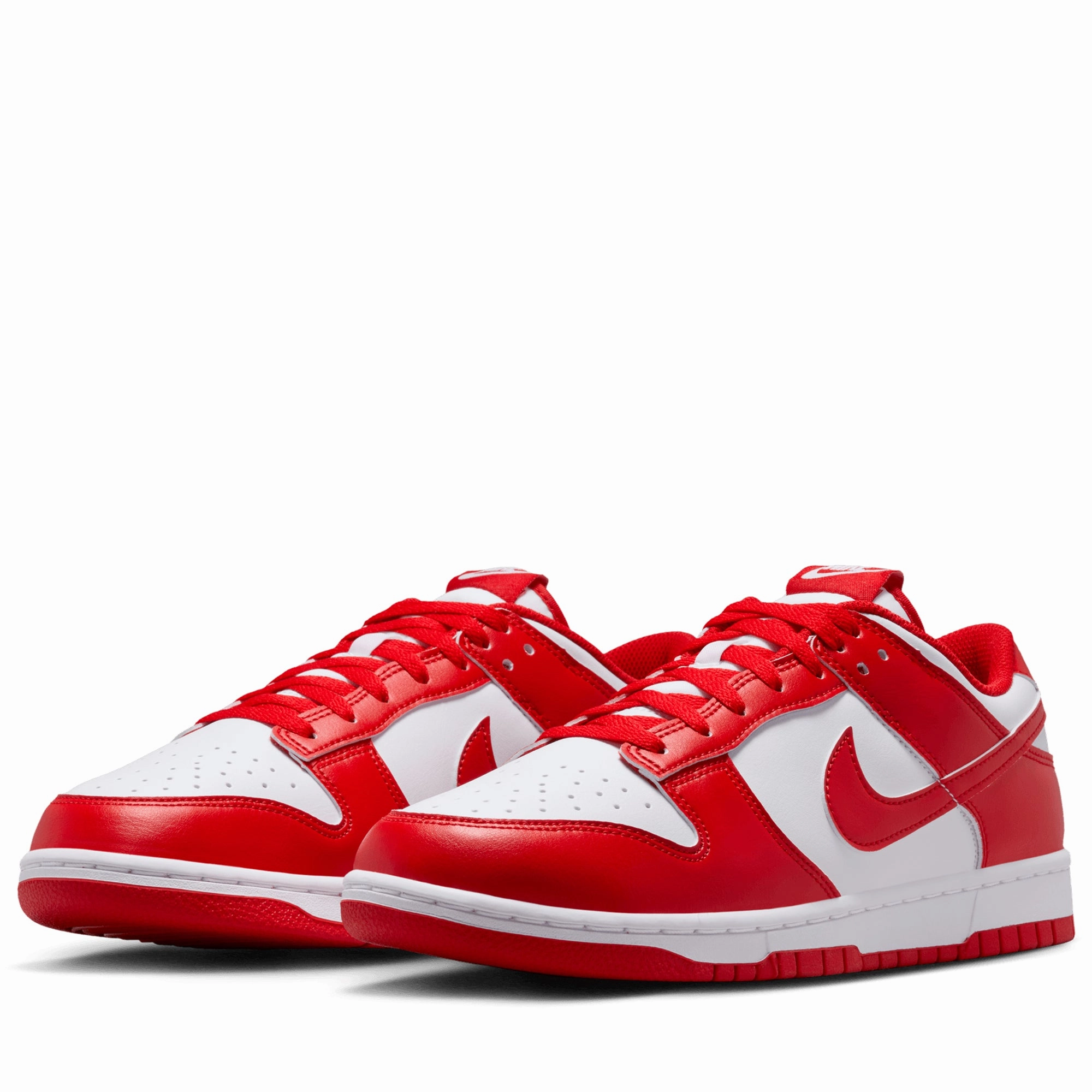 Nike Dunk Low Retro - White/University Red Simple Look Clean Step