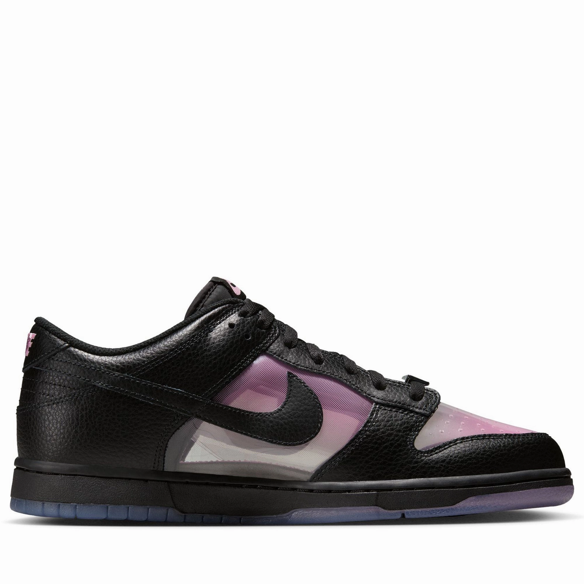 Safe Walk Versatile Leather Shoes Nike Dunk Low Retro Premium - Pink Rise/Black