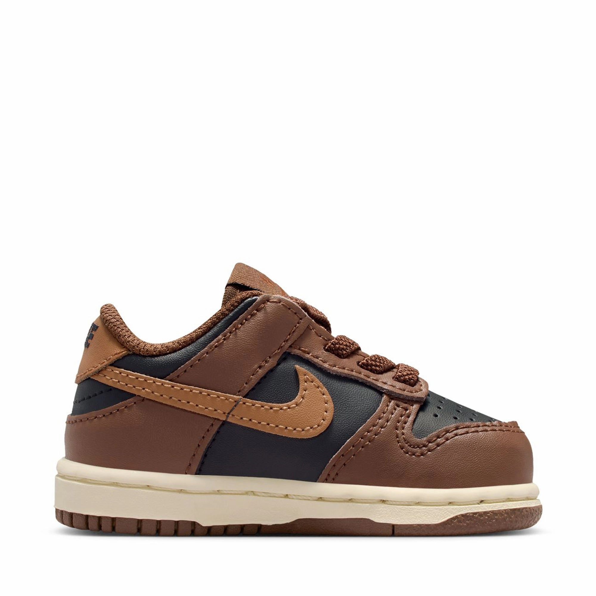 Orthopedic friendly Wide Steps Nike Dunk Low (TD) - Black/British Tan