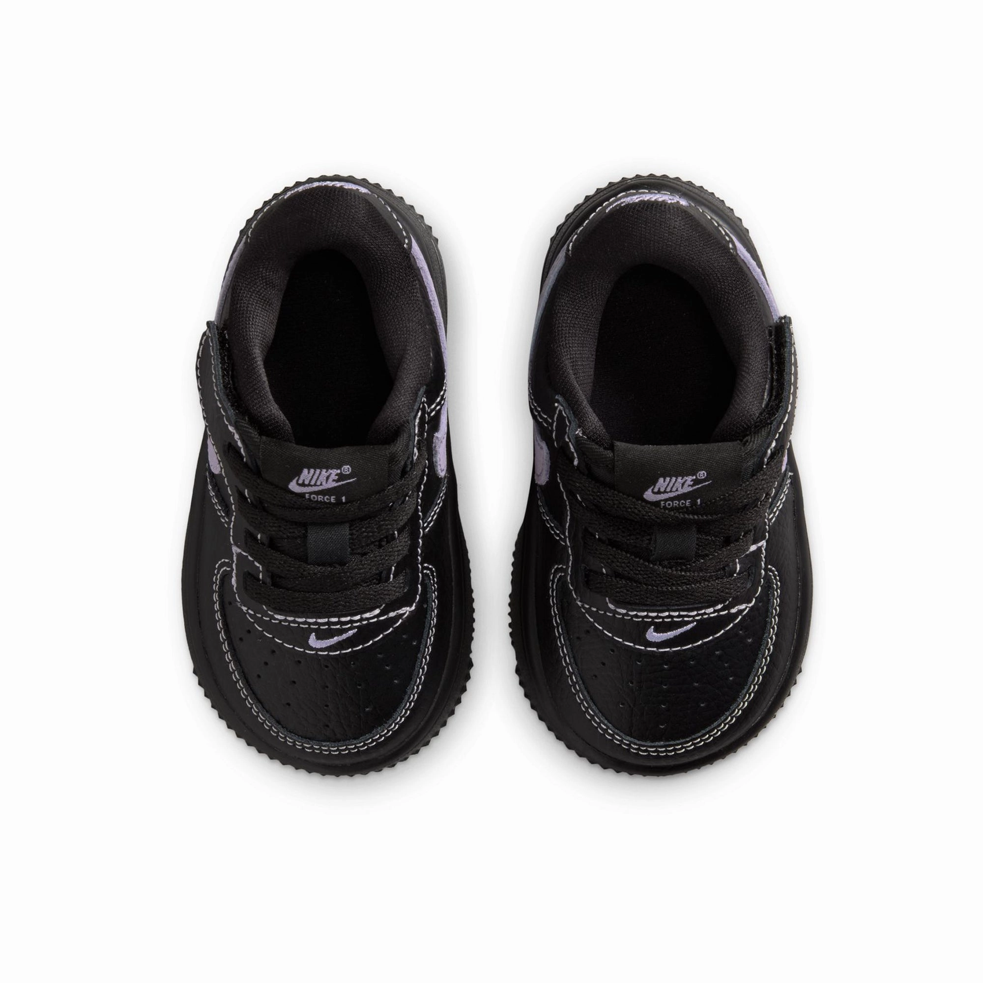 Long Path Comfort Path Nike Force 1 Low LV8 Easyon (TD) - Black/Hydrangeas