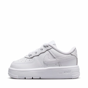 Nike Force 1 Low (TD) - White/White Open Square Trendy Cushioning