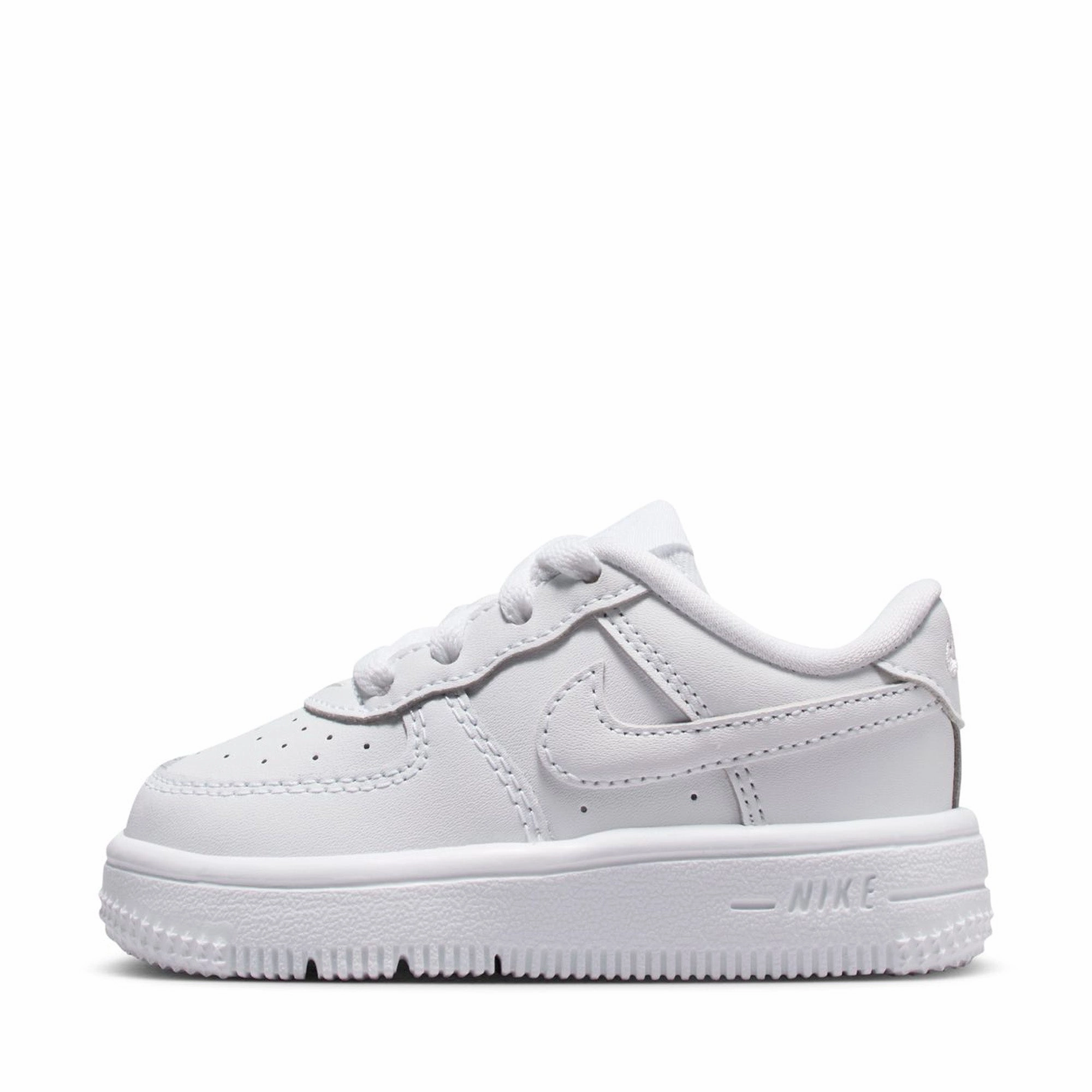 Nike Force 1 Low (TD) - White/White Open Square Trendy Cushioning