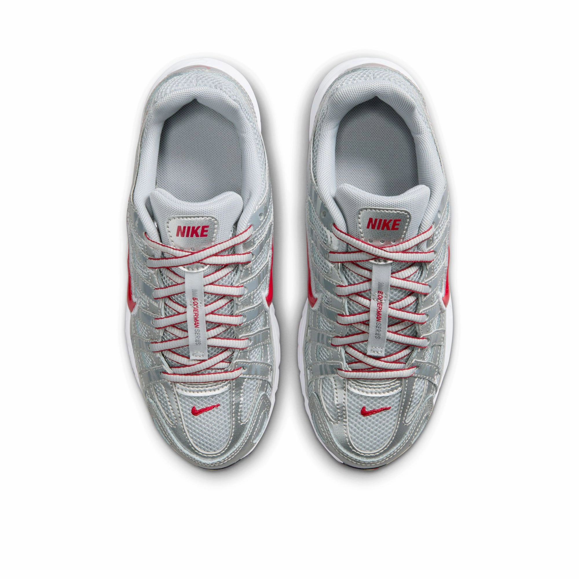 Walk Easy Bright Step Nike P-6000 (GS) - Metallic Silver/Gym Red